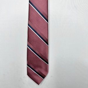 NOS Wembley Mens Necktie 3 ½” Vtg Retro Original Leatherback Satin Dusty Pink